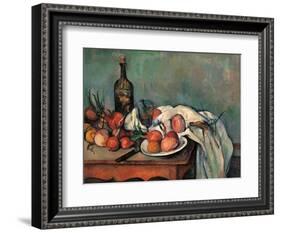 Still Life with Onions-Paul Cézanne-Framed Art Print