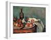 Still Life with Onions-Paul Cézanne-Framed Art Print