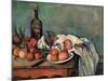 Still Life with Onions-Paul Cézanne-Mounted Art Print