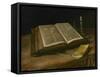 Still Life with Open Bible, 1885-Vincent van Gogh-Framed Stretched Canvas