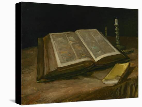 Still Life with Open Bible, 1885-Vincent van Gogh-Stretched Canvas