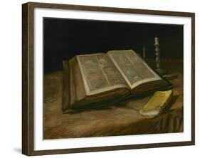 Still Life with Open Bible, 1885-Vincent van Gogh-Framed Giclee Print