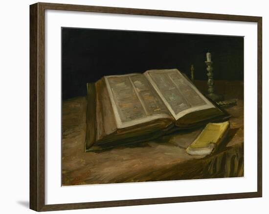 Still Life with Open Bible, 1885-Vincent van Gogh-Framed Giclee Print