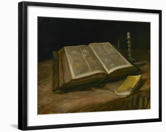 Still Life with Open Bible, 1885-Vincent van Gogh-Framed Giclee Print