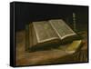 Still Life with Open Bible, 1885-Vincent van Gogh-Framed Stretched Canvas