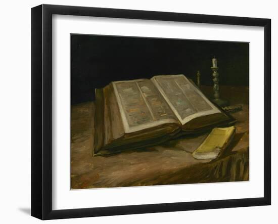 Still Life with Open Bible, 1885-Vincent van Gogh-Framed Giclee Print