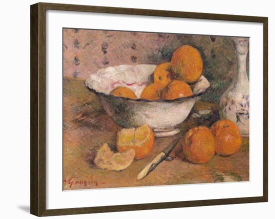 Still Life with Oranges, 1881-Paul Gauguin-Framed Premium Giclee Print