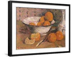 Still Life with Oranges, 1881-Paul Gauguin-Framed Premium Giclee Print