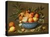 Still Life with Oranges and Lemons in a Wan-Li Porcelain Dish-Jacob Van Hulsdonck-Stretched Canvas