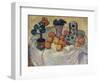 Still life with oranges and stoneware dog. 1907-Paula Modersohn-Becker-Framed Giclee Print