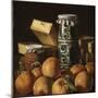 Still Life with Oranges, Jars, and Boxes of Sweets-Luis Meléndez-Mounted Giclee Print