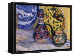 Still Life with Oriental Figures-Spencer Frederick Gore-Framed Stretched Canvas