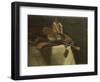 Still Life with Oriental Slippers-August Allebe-Framed Art Print