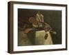 Still Life with Oriental Slippers-August Allebe-Framed Art Print