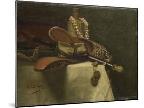 Still Life with Oriental Slippers-August Allebe-Mounted Art Print