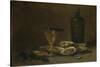 Still Life with Oysters, 1875-1877-Philippe Rousseau-Stretched Canvas