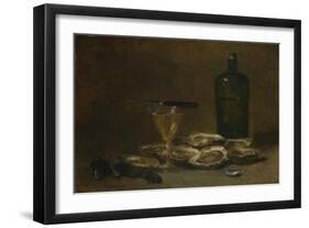 Still Life with Oysters, 1875-1877-Philippe Rousseau-Framed Premium Giclee Print