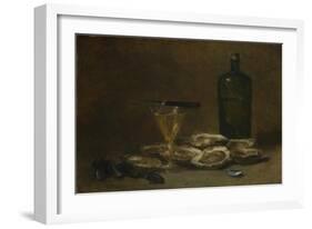 Still Life with Oysters, 1875-1877-Philippe Rousseau-Framed Premium Giclee Print