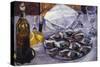 Still Life with Oysters, 1881-Gustave Caillebotte-Stretched Canvas