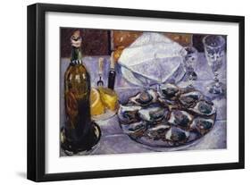 Still Life with Oysters, 1881-Gustave Caillebotte-Framed Giclee Print