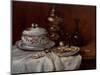 Still Life with Oysters, 19Th Century (Oil on Panel)-Antoine Vollon-Mounted Giclee Print