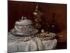 Still Life with Oysters, 19Th Century (Oil on Panel)-Antoine Vollon-Mounted Premium Giclee Print