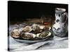 Still Life with Oysters, 19th Century-Antoine Vollon-Stretched Canvas