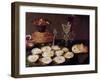 Still Life with Oysters and Glasses, 1606 (Oil on Panel)-Osias The Elder Beert-Framed Giclee Print