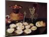 Still Life with Oysters and Glasses, 1606 (Oil on Panel)-Osias The Elder Beert-Mounted Giclee Print