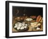 Still Life with Oysters, Sweetmeats and Roasted Chestnuts-Osias The Elder Beert-Framed Giclee Print