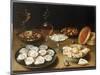 Still Life with Oysters, Sweetmeats and Roasted Chestnuts-Osias The Elder Beert-Mounted Giclee Print