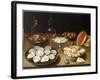 Still Life with Oysters, Sweetmeats and Roasted Chestnuts-Osias The Elder Beert-Framed Giclee Print