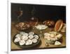 Still Life with Oysters, Sweetmeats and Roasted Chestnuts-Osias The Elder Beert-Framed Premium Giclee Print