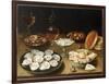 Still Life with Oysters, Sweetmeats and Roasted Chestnuts-Osias The Elder Beert-Framed Premium Giclee Print