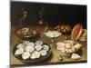 Still Life with Oysters, Sweetmeats and Roasted Chestnuts-Osias The Elder Beert-Mounted Premium Giclee Print