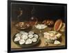 Still Life with Oysters, Sweetmeats and Roasted Chestnuts-Osias The Elder Beert-Framed Premium Giclee Print