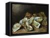 Still Life with Oysters-Auguste Theodule Ribot-Framed Stretched Canvas