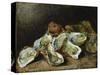 Still Life with Oysters-Auguste Theodule Ribot-Stretched Canvas