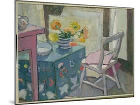 Still Life with Painted Chest, C.1948 (Oil on Plywood)-Anne Redpath-Mounted Giclee Print