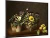 Still Life with Pansies, 1874-Ignace Henri Jean Fantin-Latour-Mounted Giclee Print