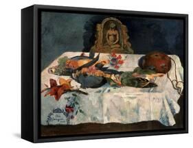 Still Life with Parrots-Paul Gauguin-Framed Stretched Canvas
