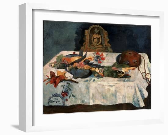 Still Life with Parrots-Paul Gauguin-Framed Giclee Print