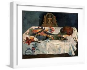 Still Life with Parrots-Paul Gauguin-Framed Giclee Print