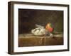 Still Life with Partridge and Pear, 1748-Jean-Baptiste Simeon Chardin-Framed Giclee Print