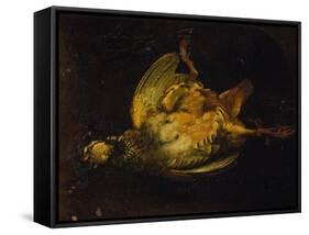 Still Life with Partridge-Alexandre-Francois Desportes-Framed Stretched Canvas