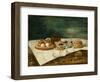 Still Life with Pasteries, Wine, and Eggs, c.1770-1790-Juan Bautista Romero-Framed Giclee Print