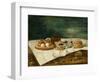 Still Life with Pasteries, Wine, and Eggs, c.1770-1790-Juan Bautista Romero-Framed Giclee Print