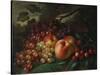 Still Life with Peaches and Grapes, 1863-Frederic Edwin Church-Stretched Canvas