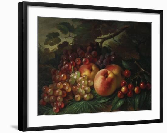 Still Life with Peaches and Grapes, 1863-Frederic Edwin Church-Framed Giclee Print