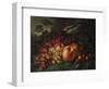 Still Life with Peaches and Grapes, 1863-Frederic Edwin Church-Framed Giclee Print